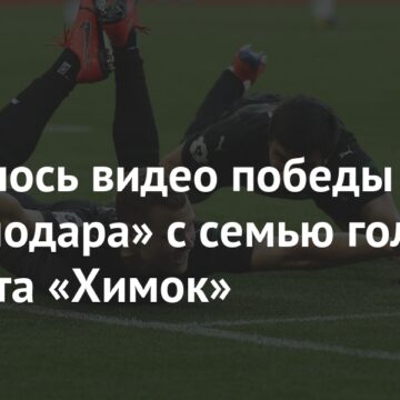 Появилось видео победы «Краснодара» с семью голами в ворота «Химок»