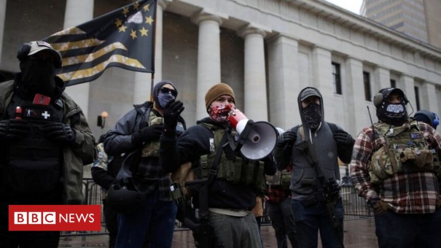Biden inauguration: Fortified US statehouses see some small protests