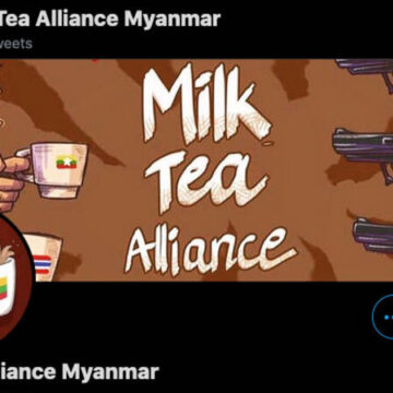 Thee met melk tegen de onderdrukking in Myanmar
