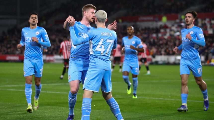 Premier League : Manchester City enchaîne une 10e victoire contre Brentford et s’envole en tête du classement