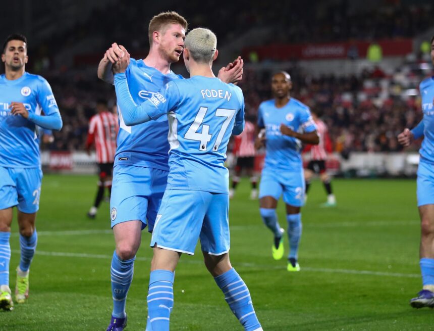 Premier League : Manchester City enchaîne une 10e victoire contre Brentford et s’envole en tête du classement