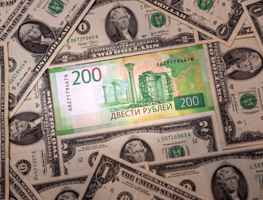 Rublo russo tem desvalorização recorde nas bolsas asiáticas