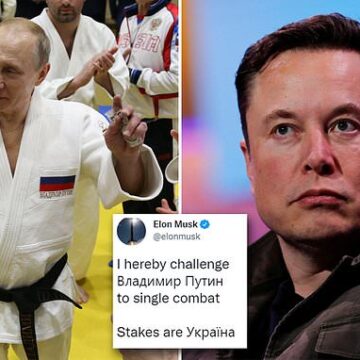 ‘I hereby challenge Vladimir Putin to single combat’: Elon Musk tweets he wants to fight strongman