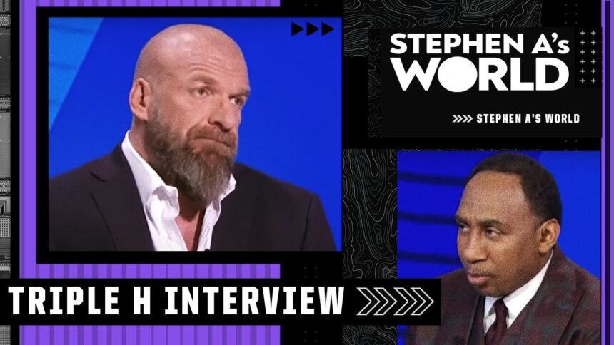 Triple H tells Stephen A. about a serious health scare & his future in the WWE