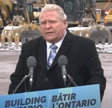 Ontario premier says construction underway on new Toronto subway line