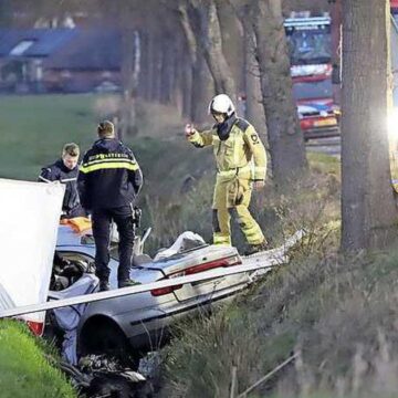 Twee doden (21 en 16) na ernstig ongeluk bij Havelte, drie gewonden