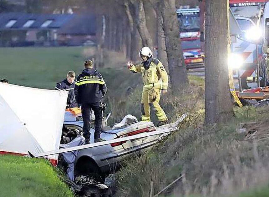 Twee doden (21 en 16) na ernstig ongeluk bij Havelte, drie gewonden