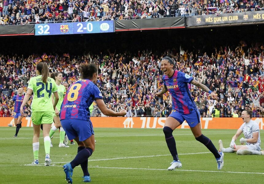 FC Barcelona nimmt die VfL-Frauen vor Rekordkulisse auseinander FC Barcelona nimmt die VfL-Frauen vor Rekordkulisse auseinander