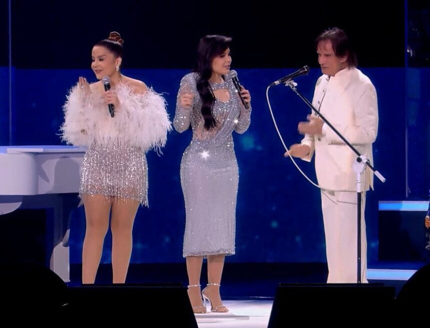 Ao lado de Maiara, Maraisa usa vestido com mais de 40 mil cristais em Especial de Roberto Carlos; confira os looks