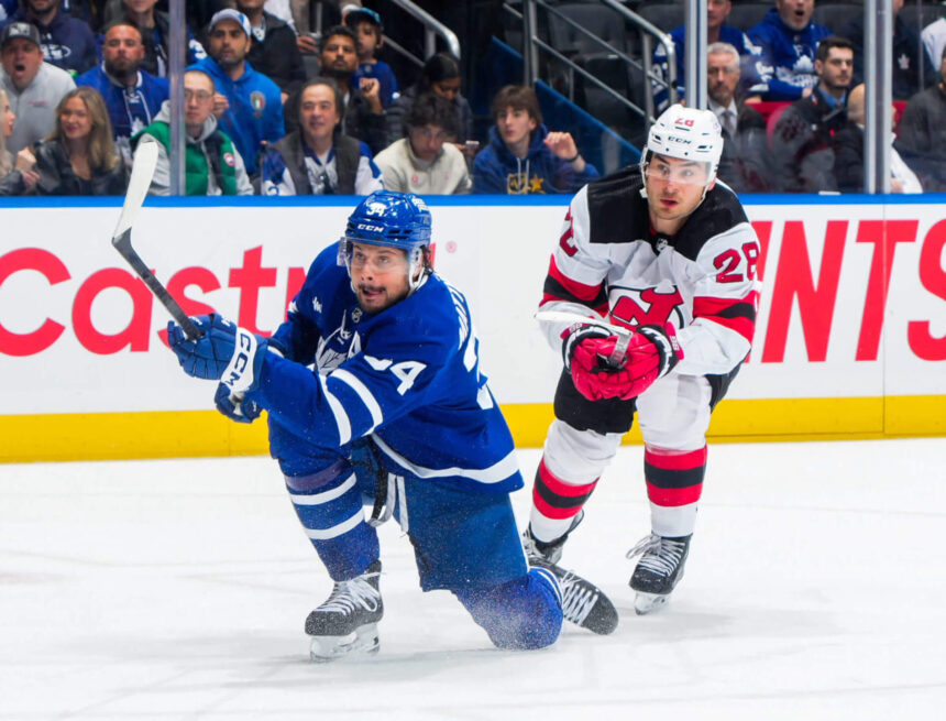 Maple Leafs vs. Devils observations: Matthews inches closer to 70 goals in a concerning loss