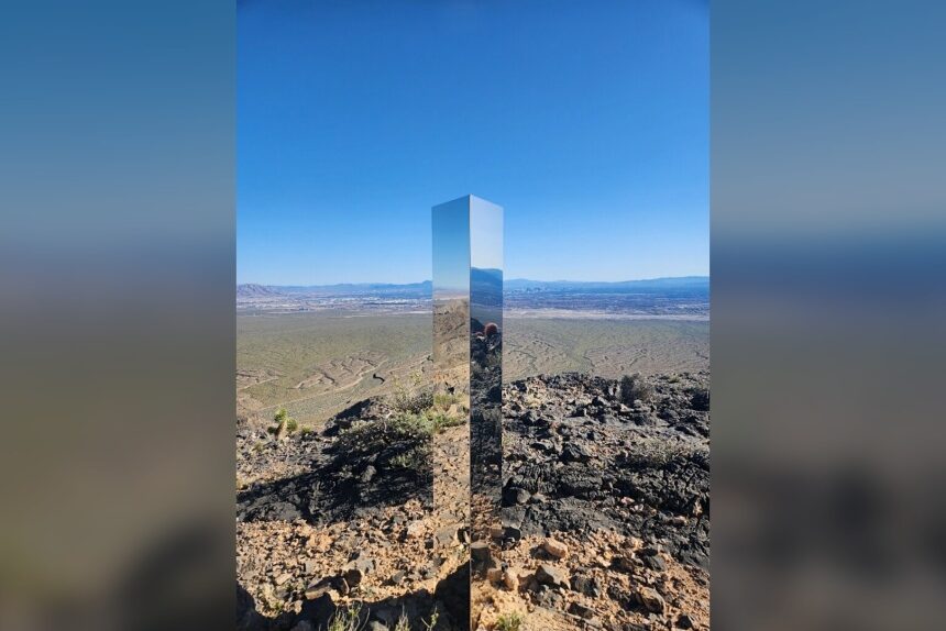 Strange monolith pops up in Nevada desert