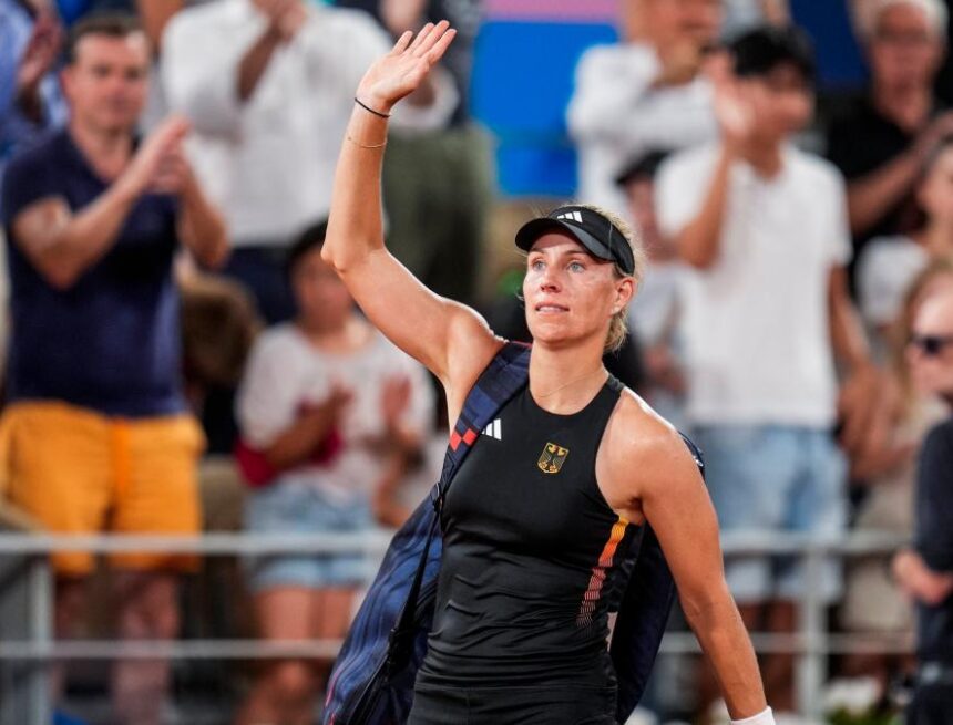 Olympia 2024: So wird Angelique Kerber nach ihrem letzten Match im Deutschen Haus gefeiert