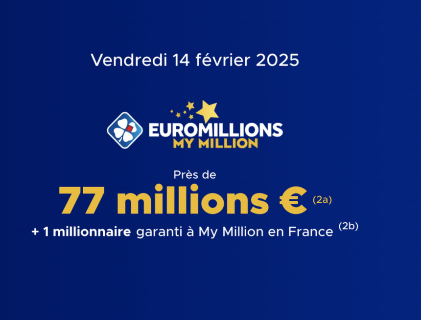 Résultat Euromillions (FDJ) : le tirage de ce vendredi 14 février 2025 [EN LIGNE]