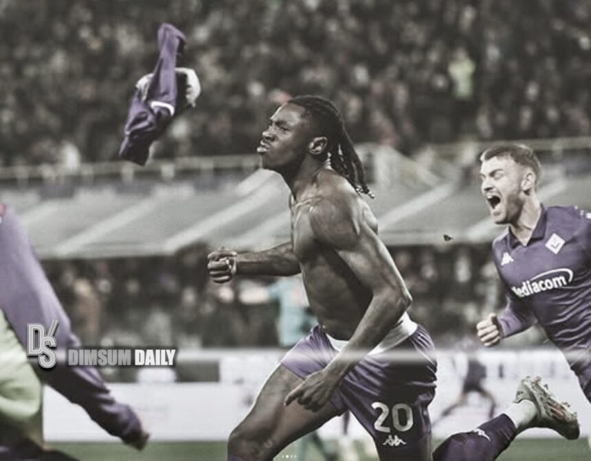 Moise Kean’s solo strike secures Fiorentina victory over Atalanta