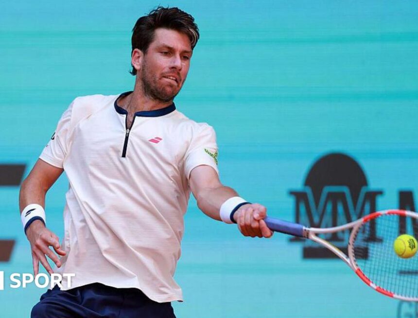 Madrid Open: Cameron Norrie overcomes illness to beat Martin Landaluce