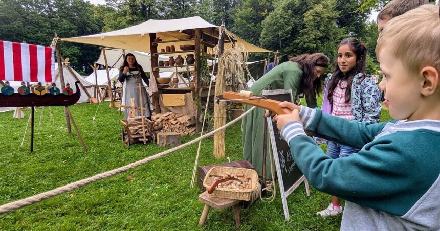 Seifenblasen, Schwertkämpfe und Abseilen