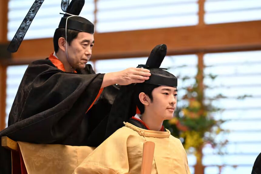 Prince Hisahito, Second in Line to the Throne, Marks Coming-of-Age at Imperial Palace