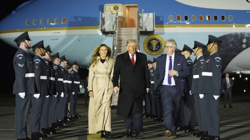 Donald Trump débarque au Royaume-Uni pour une deuxième visite d’État historique