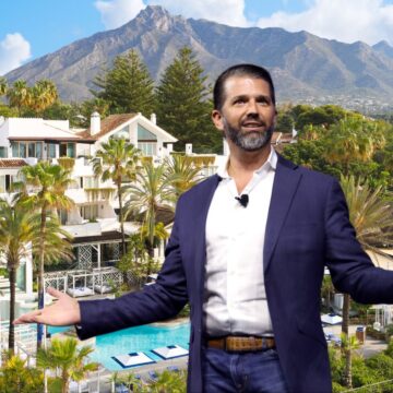 Trump Jr holes up with new squeeze for rainy weekend in Marbella Trump Jr holes up with new squeeze for rainy weekend in Marbella
