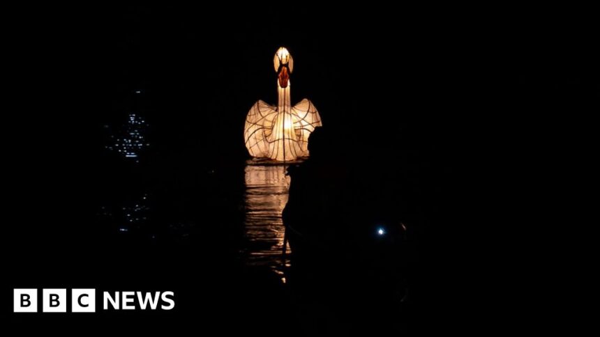 Brecon and Monmouthshire canal lights up to celebrate 225 years