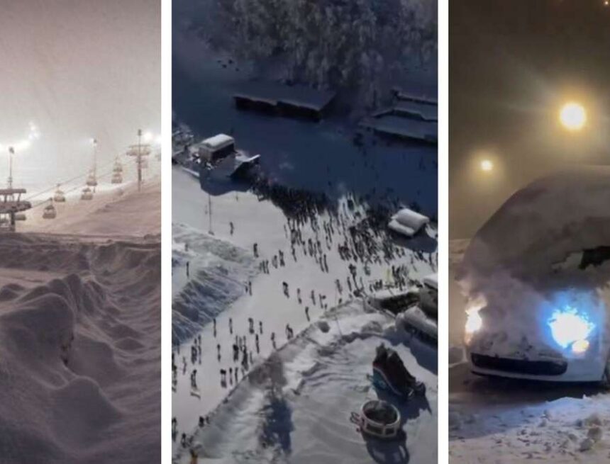 Gäste-Ansturm nach Rekord-Schnee in Italien: Polizei schreitet ein, Route gesperrt