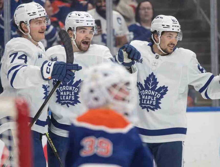 Maccelli scores twice, Maple Leafs dump Edmonton Oilers 5-2