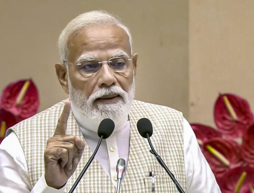 Women’s Reservation Act will realise visions of past, fulfil resolutions of future: PM Modi Women’s Reservation Act will realise visions of past, fulfil resolutions of future: PM Modi