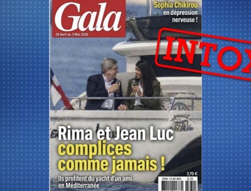 Rima Hassan et Jean-Luc Mélenchon main dans la main sur un yacht ? C’est une fausse couverture Rima Hassan et Jean-Luc Mélenchon main dans la main sur un yacht ? C’est une fausse couverture