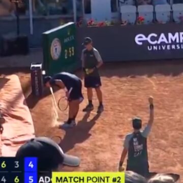 Sky Sports issues rare on-air apology for showing Italian Open star vomiting on court during gruelling victory