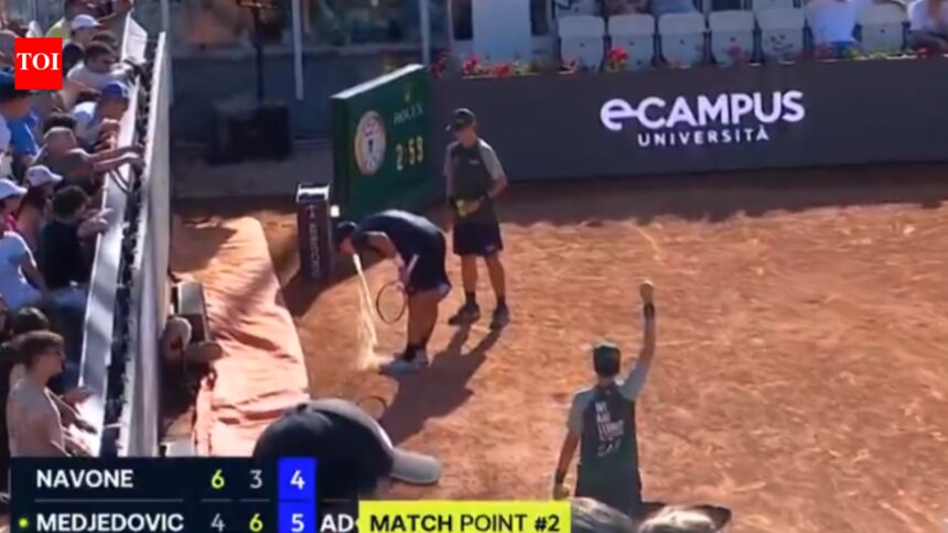 Sky Sports issues rare on-air apology for showing Italian Open star vomiting on court during gruelling victory