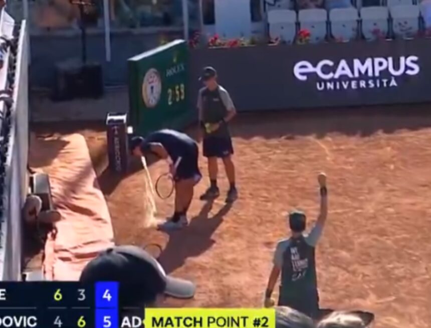 Sky Sports issues rare on-air apology for showing Italian Open star vomiting on court during gruelling victory Sky Sports issues rare on-air apology for showing Italian Open star vomiting on court during gruelling victory