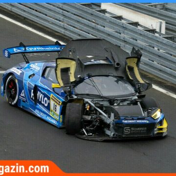 Heftige Unfälle bei 24h Nürburgring: Vermeulen zerstört Ferrari, Scherer-Audi crasht mit Mercedes