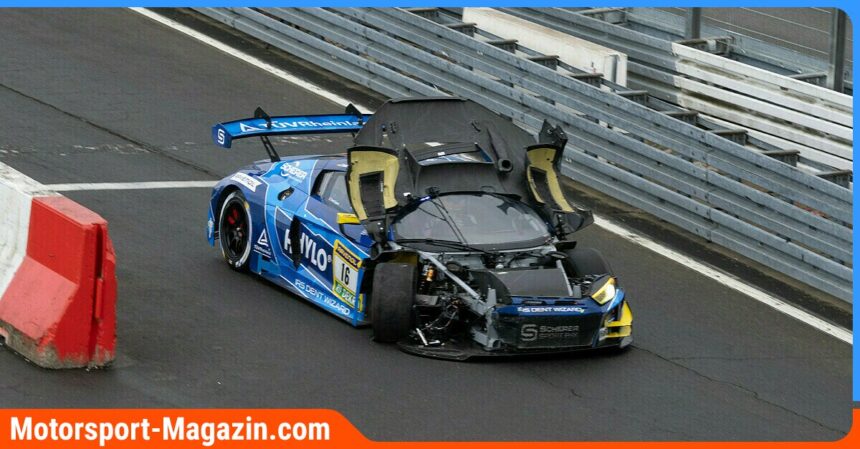 Heftige Unfälle bei 24h Nürburgring: Vermeulen zerstört Ferrari, Scherer-Audi crasht mit Mercedes