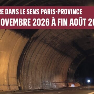 Travaux Autoroute A13 : le tunnel de Saint-Cloud sera fermé pendant 9 mois dans le sens Paris-Province à partir du 16 novembre 2026