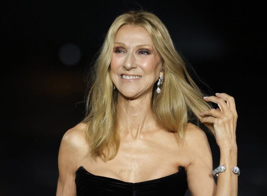 Au défilé L’Oréal Paris, Céline Dion portait ce bracelet Boucheron à 179 000 euros, composés de plus de 1 000 diamants