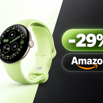 Google Pixel Watch 4 scende a 285€ su Amazon prima del Prime Day
