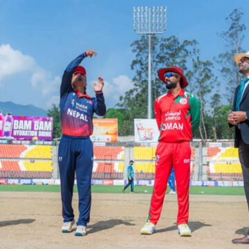 NEP vs OMA Live Score: Arjun Kumal falls, Aarif Sheikh keeps scoreboard ticking for Nepal vs Oman